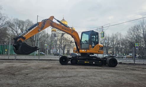 Мини-экскаватор колесно-гусеничный HZM X9